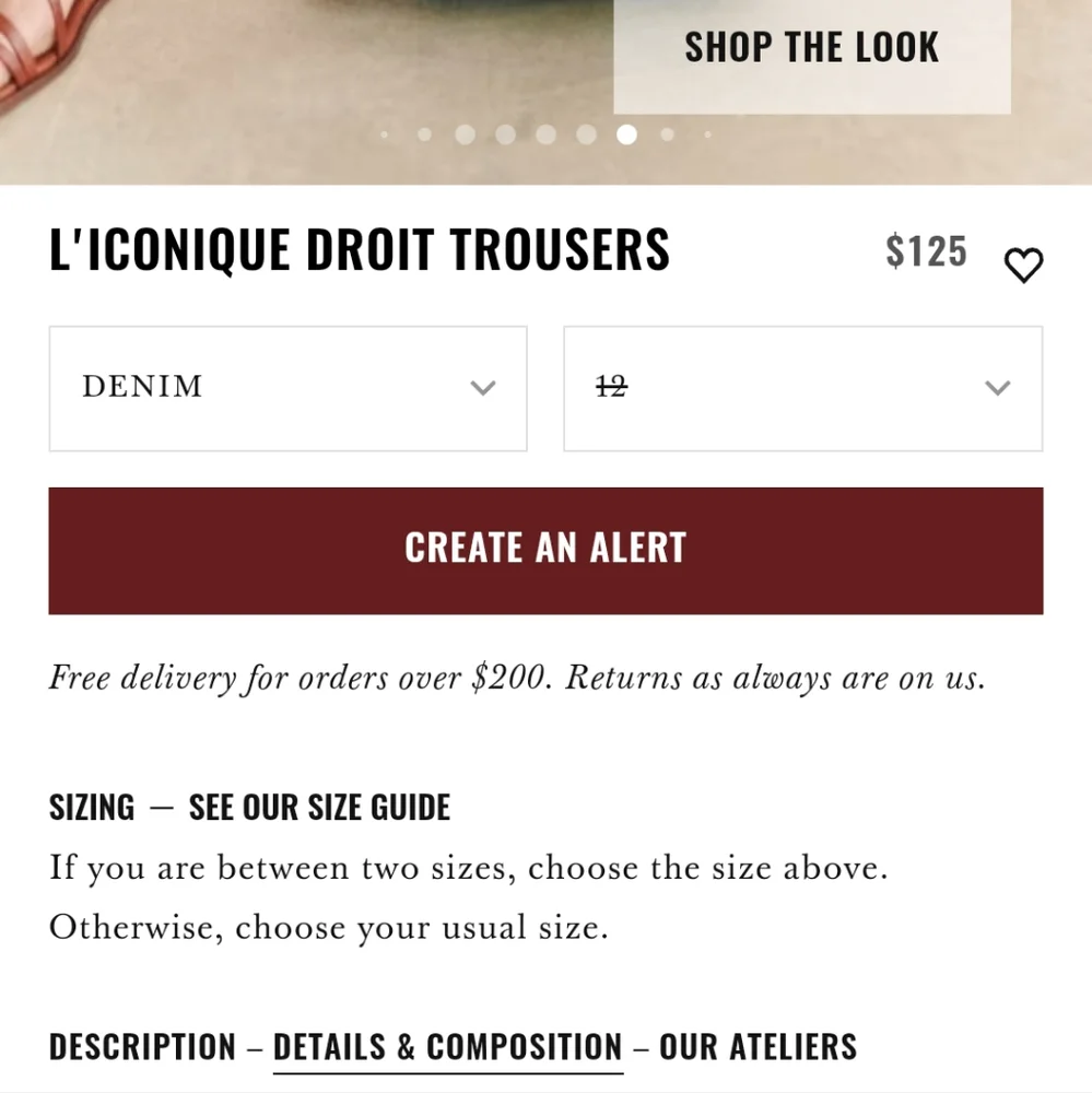 Sezane L'Iconique Droit Trousers Denim - Picture 7 of 12